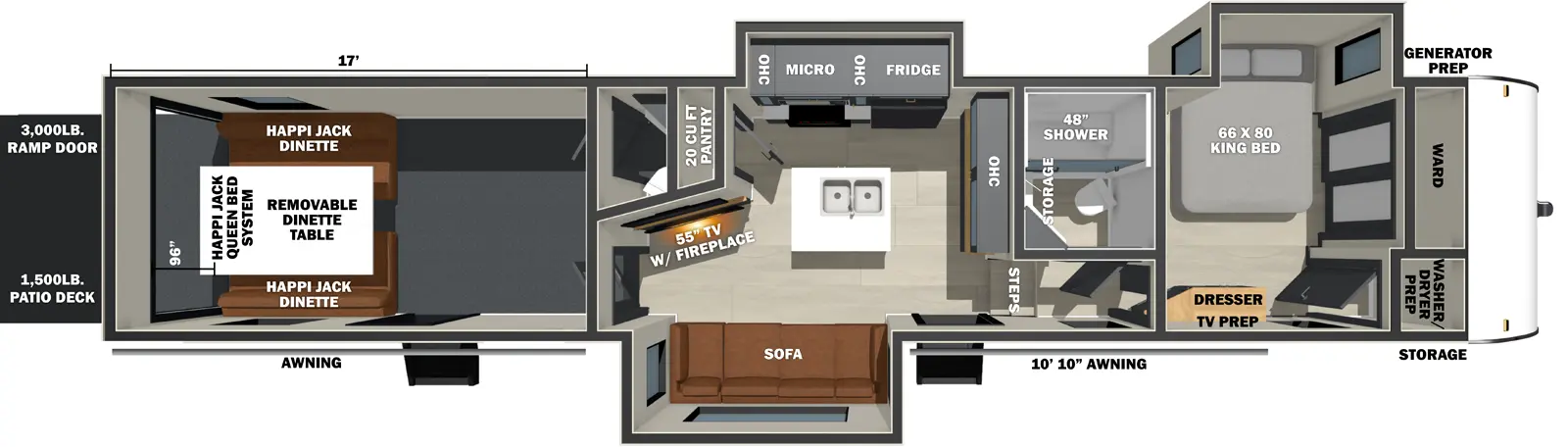 Sandstorm 4017GX Floorplan